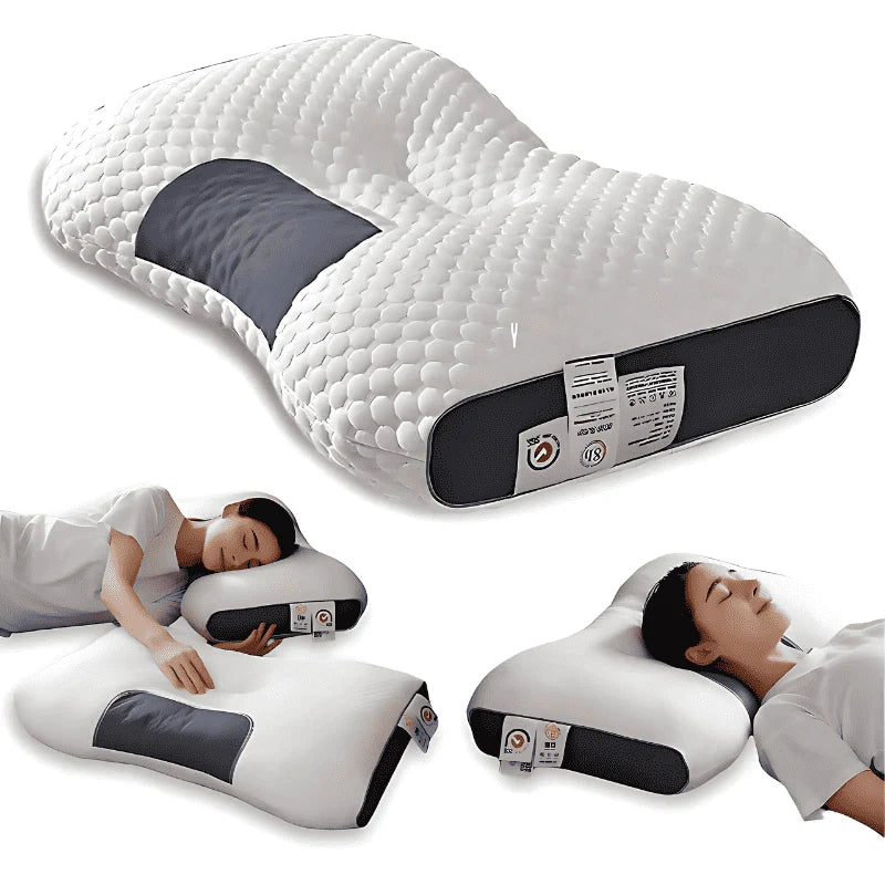 Par de Travesseiro OrthoComfort™ – Suporte Perfeito Para Pescoço e Coluna Durante o Sono!