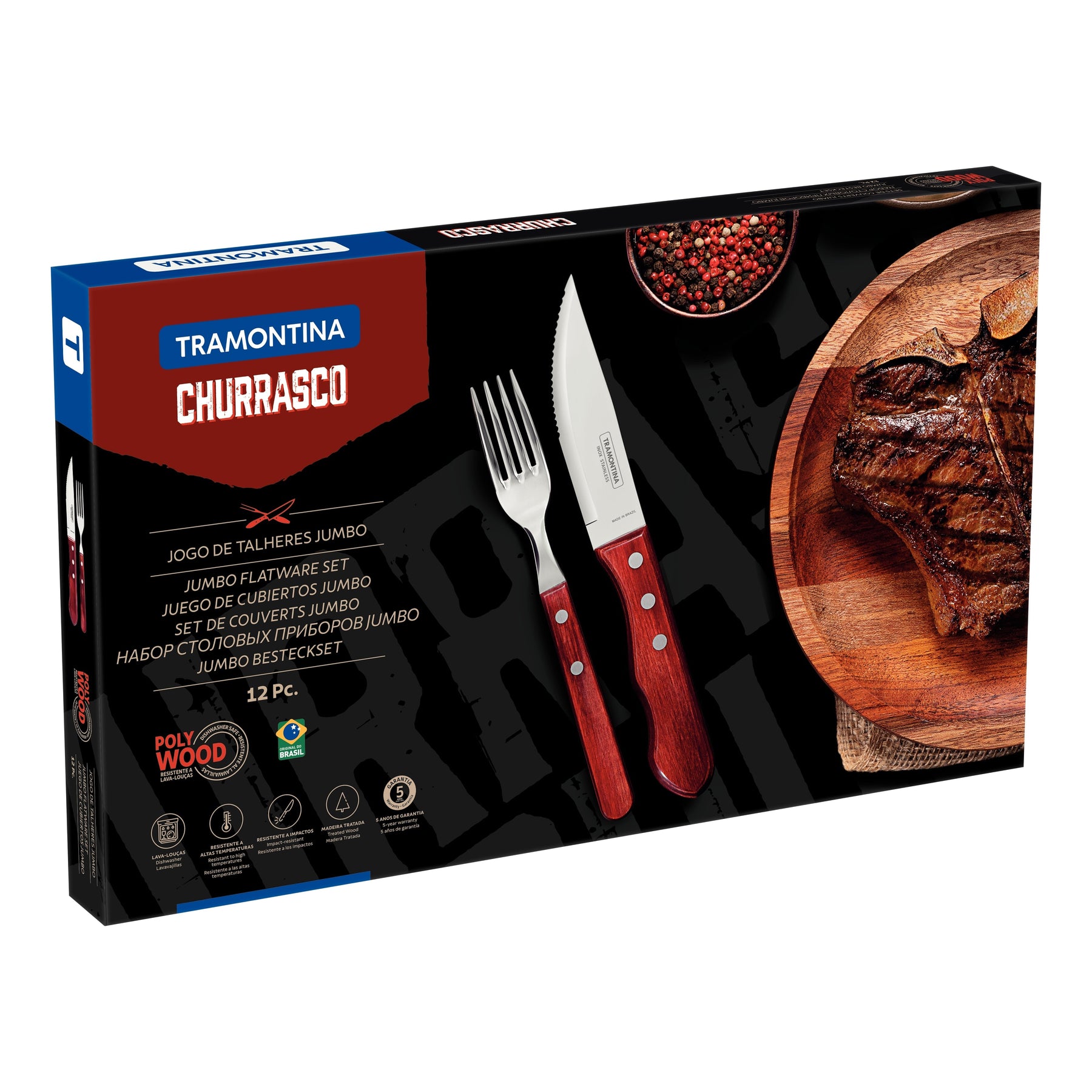 Jogo de Talheres para Churrasco Jumbo Tramontina