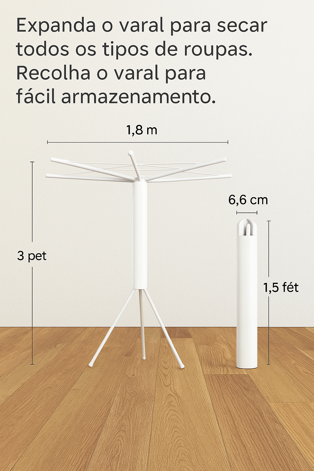 (COMPRE 1 LEVE 2) MINIDRY,O Varal Inteligente e Portátil para o Dia a Dia + BRINDE EXCLUSIVO