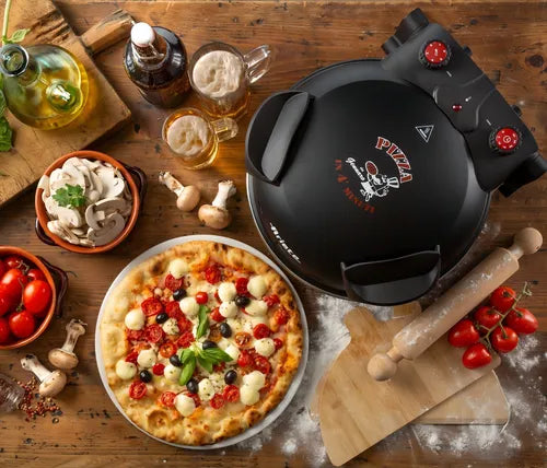 Forno Eletrico PizzaMagia™ – Sua Pizzaria Profissional em Casa!+ 2 Assadeira de Brinde
