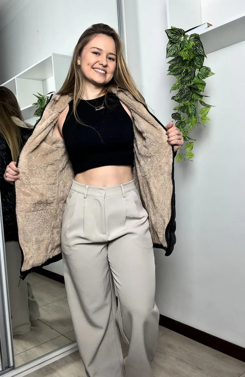 (COMPRE 1 LEVE 2) Jaqueta Peluciada BelleFrost – Conforto e Elegância para Enfrentar o Frio com Estilo!