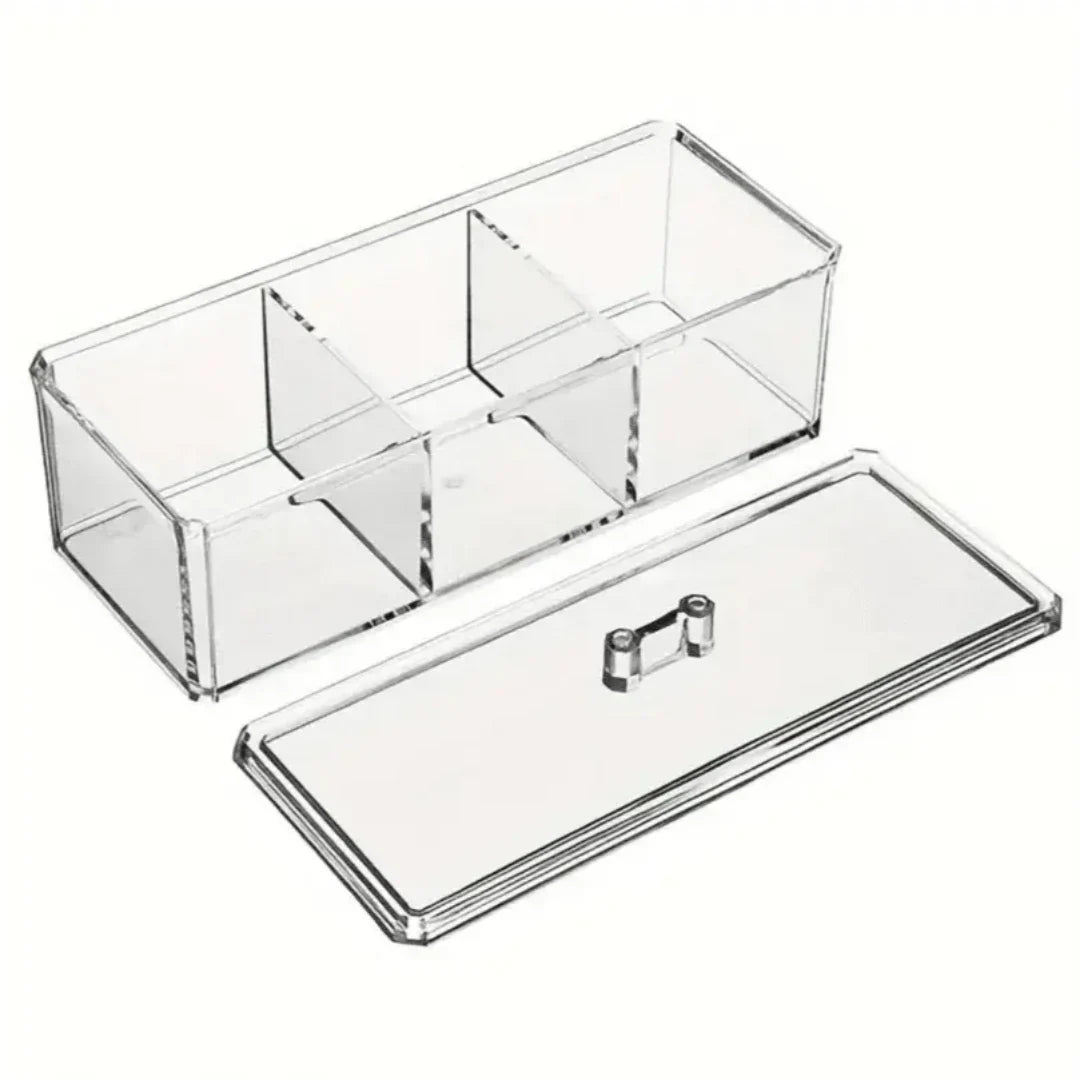 Porta Algodão e Cotonete ClearOrganize