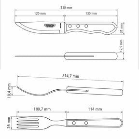 Jogo de Talheres para Churrasco Jumbo Tramontina