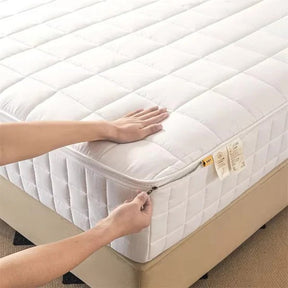(COMPRE 1 LEVE 3) ColchãoClean™ – Proteção Contra Ácaros e Alergias, Direto do Conforto de Casa!+ Brinde 1 Par de Capa de Travesseiro