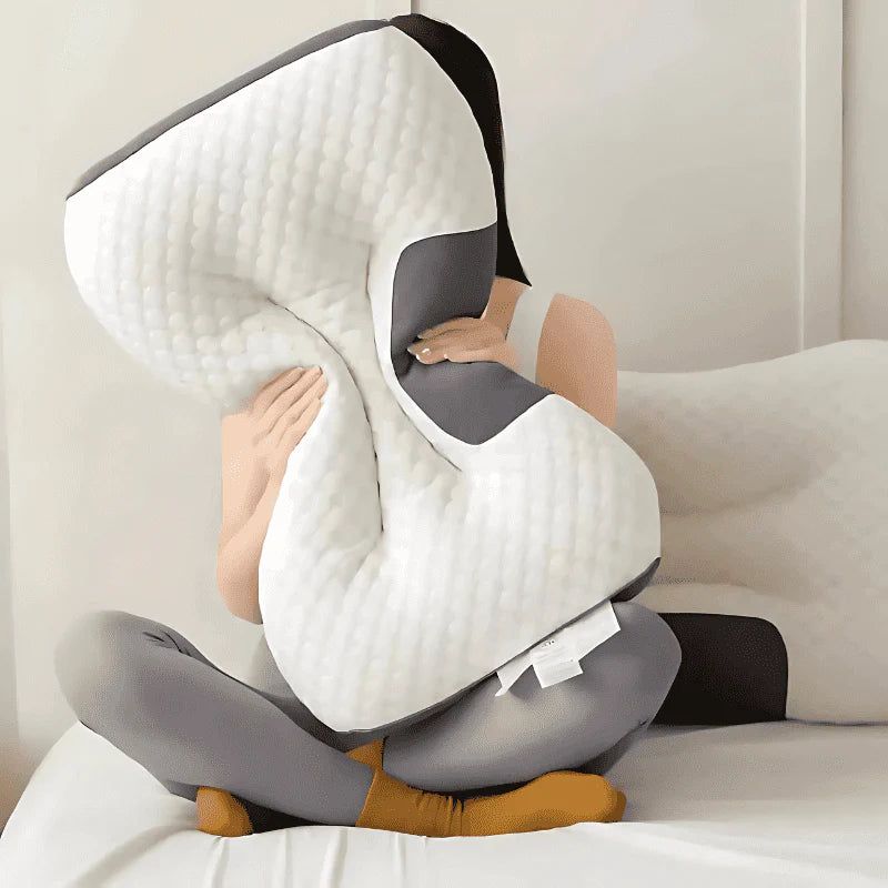 Par de Travesseiro OrthoComfort™ – Suporte Perfeito Para Pescoço e Coluna Durante o Sono!