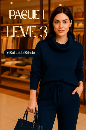 (COMPRE 1 LEVE 3) Conjunto Milano – Elegância Italiana para os Dias Frios + Brinde Exclusivo Bolsa Milano.