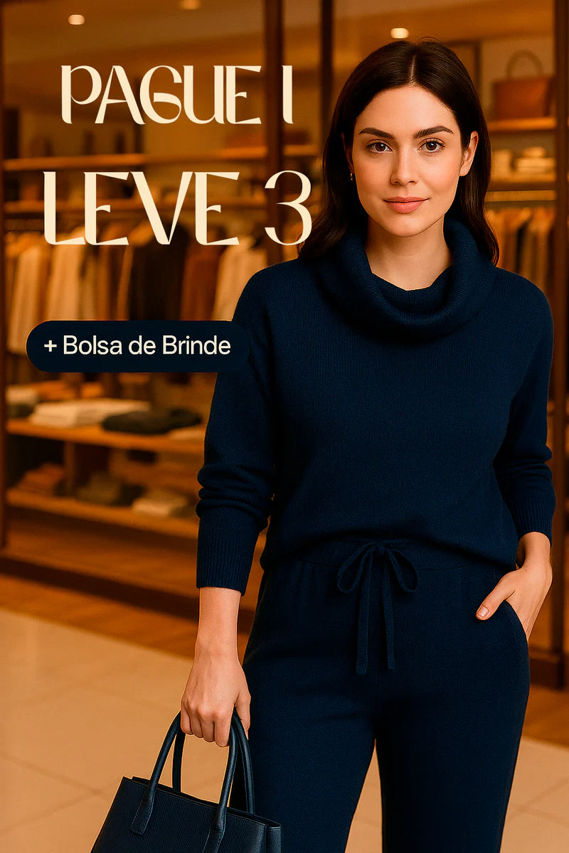 (COMPRE 1 LEVE 3) Conjunto Milano – Elegância Italiana para os Dias Frios + Brinde Exclusivo Bolsa Milano.