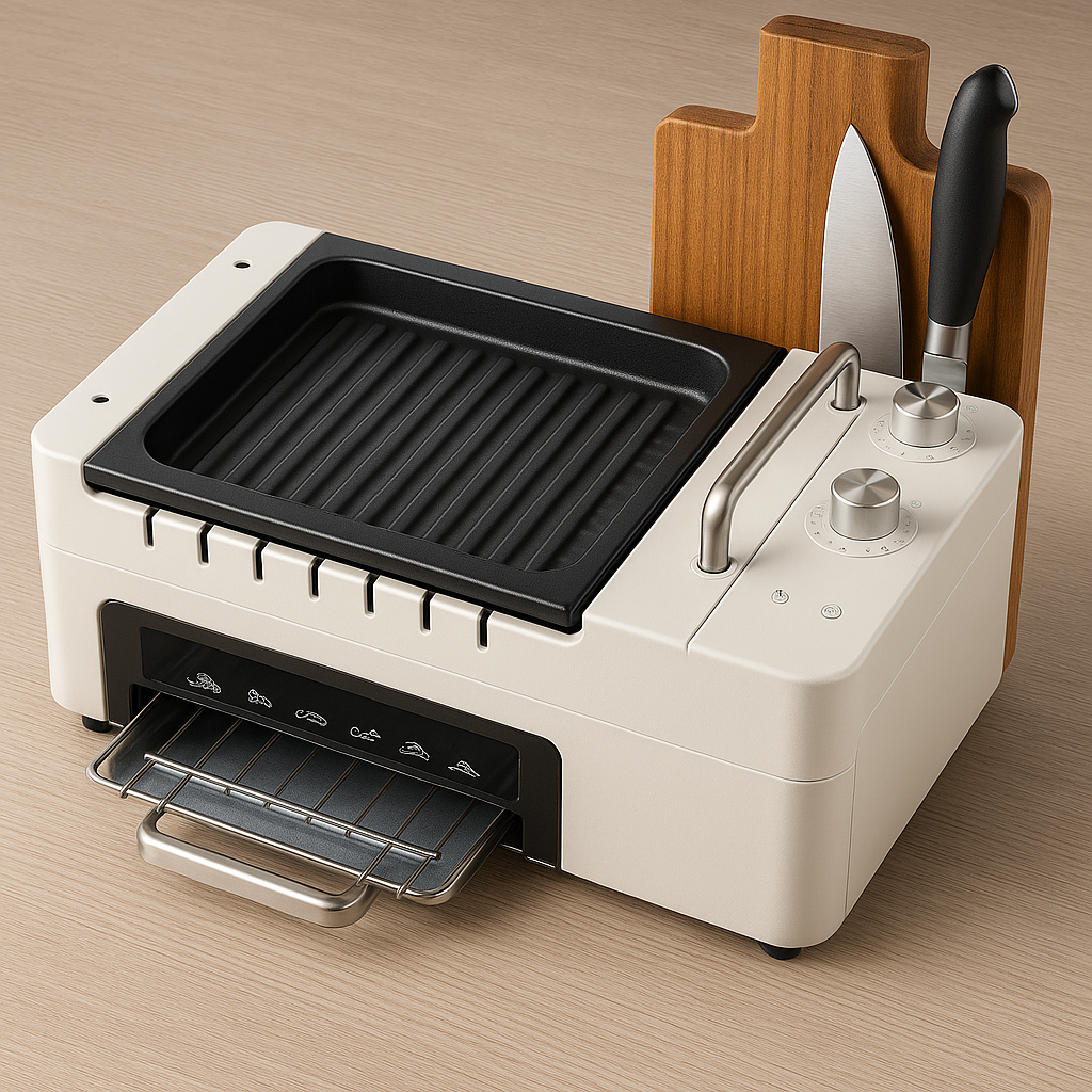 PowerGrill Max 100% Eletrico e Portatil + Brindes Exclusivos