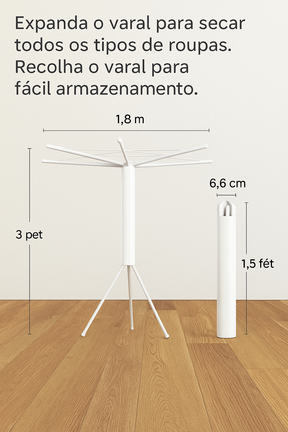 (COMPRE 1 LEVE 2) MINIDRY,O Varal Inteligente e Portátil para o Dia a Dia + BRINDE EXCLUSIVO