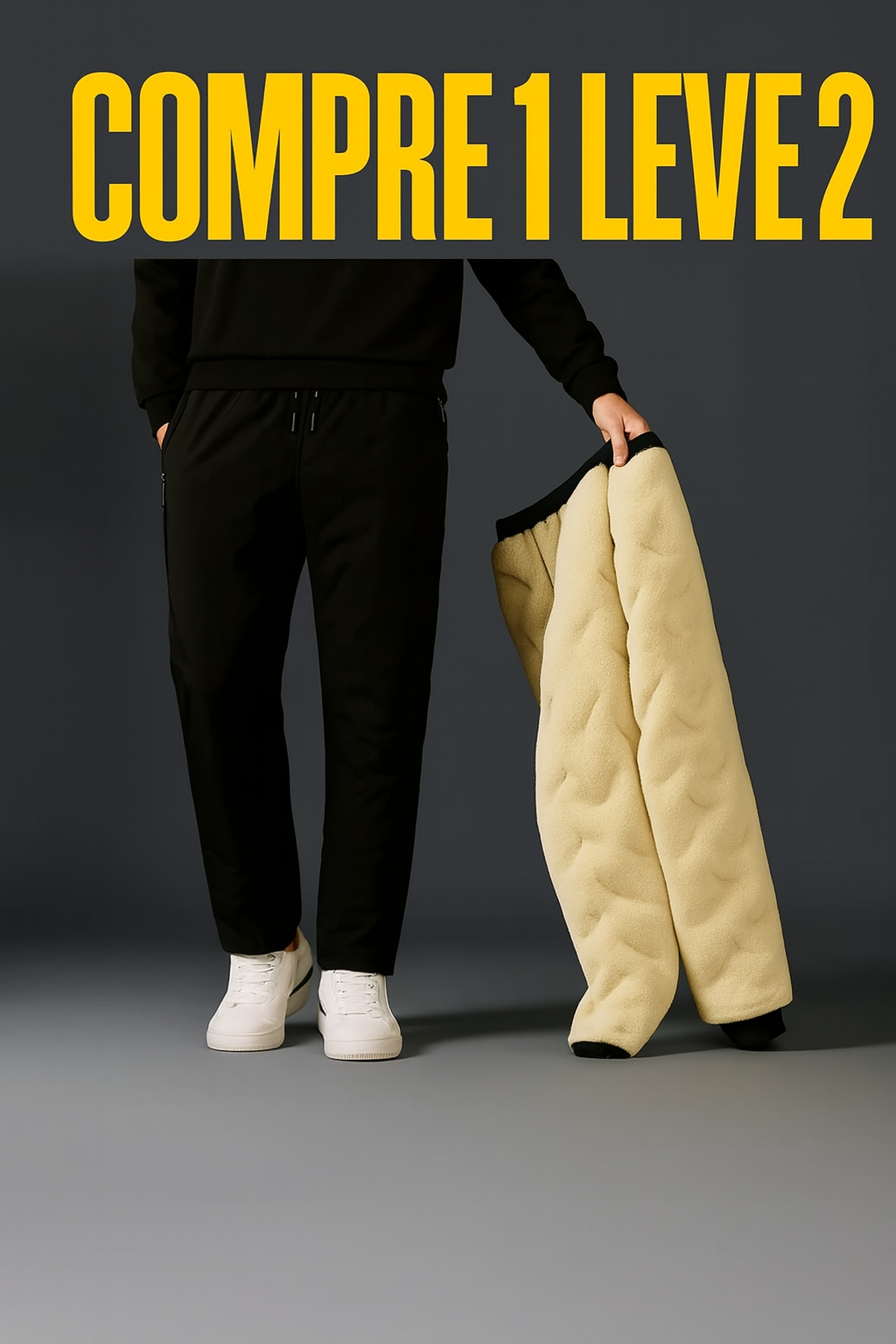 (COMPRE 1 LEVE 2) Calça IceBlock™ – Proteção Térmica e Impermeável Para Enfrentar o Frio com Estilo e Conforto!+Colete de Brinde