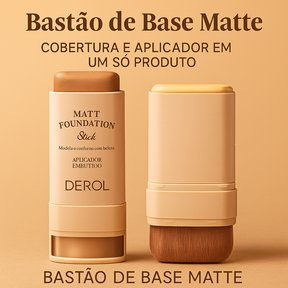 (COMPRE 1 LEVE 3) Bastão de Base DEROL – Cobertura Impecável e Acabamento Perfeito o Dia Todo!