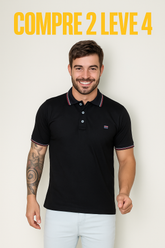 (COMPRE 2 LEVE 4) Polo Imperium™ – Domine o Estilo com Elegância e Autoridade! 100% Algodão