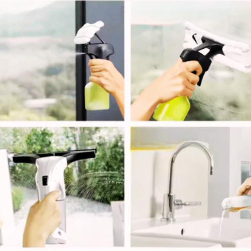 (COMPRE 1 LEVE 2) Limpix - Limpeza Rápida e Sem Esforço para Vidros, Espelhos e Superfícies! + 2 Brindes: Rodo, Tanque de Agua
