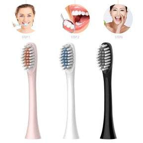 Kit 3 Escova de Dentes Elétrica, Impermeável, Recarregável+ Brinde Irrigador Limpador Bucal