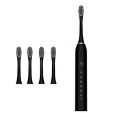 Kit 3 Escova de Dentes Elétrica, Impermeável, Recarregável+ Brinde Irrigador Limpador Bucal