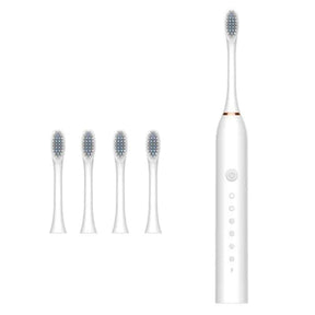 Kit 3 Escova de Dentes Elétrica, Impermeável, Recarregável+ Brinde Irrigador Limpador Bucal