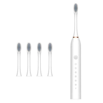 Kit 3 Escova de Dentes Elétrica, Impermeável, Recarregável+ Brinde Irrigador Limpador Bucal