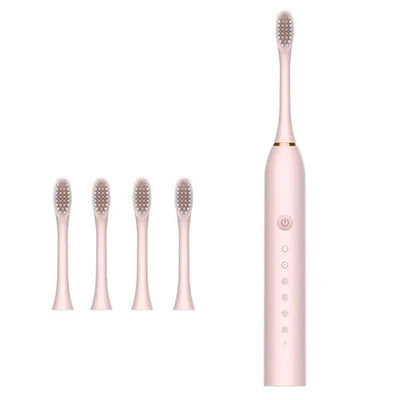 Kit 3 Escova de Dentes Elétrica, Impermeável, Recarregável+ Brinde Irrigador Limpador Bucal