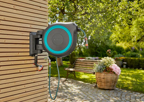 AquaOrganize™– O Suporte Retrátil que Une Praticidade e Organização no Seu Jardim!+ Mangueira de Brinde