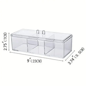 Porta Algodão e Cotonete ClearOrganize